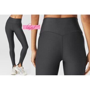 Alo High-Waist Airlift Elongated Leggings Anthracite Hi-Rise Waisted Tights Pant